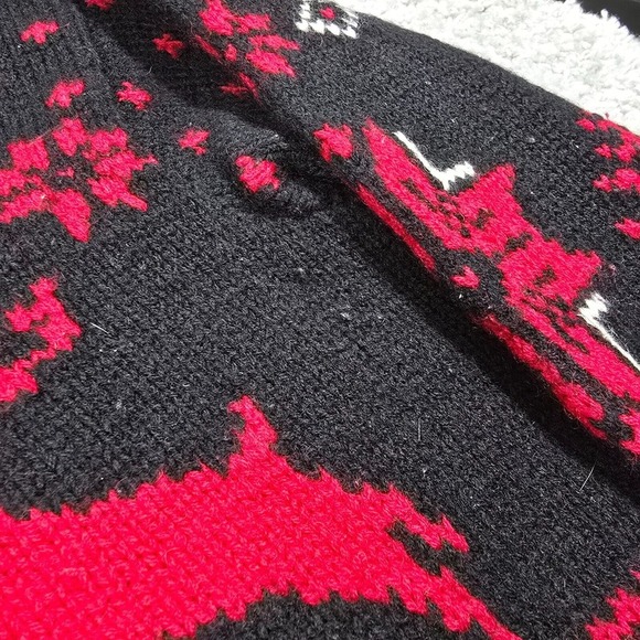 Vintage Polo Ralph Lauren Sweater Mens XL Reindeer Snowflake Hand Knit Wool READ - Picture 6 of 13